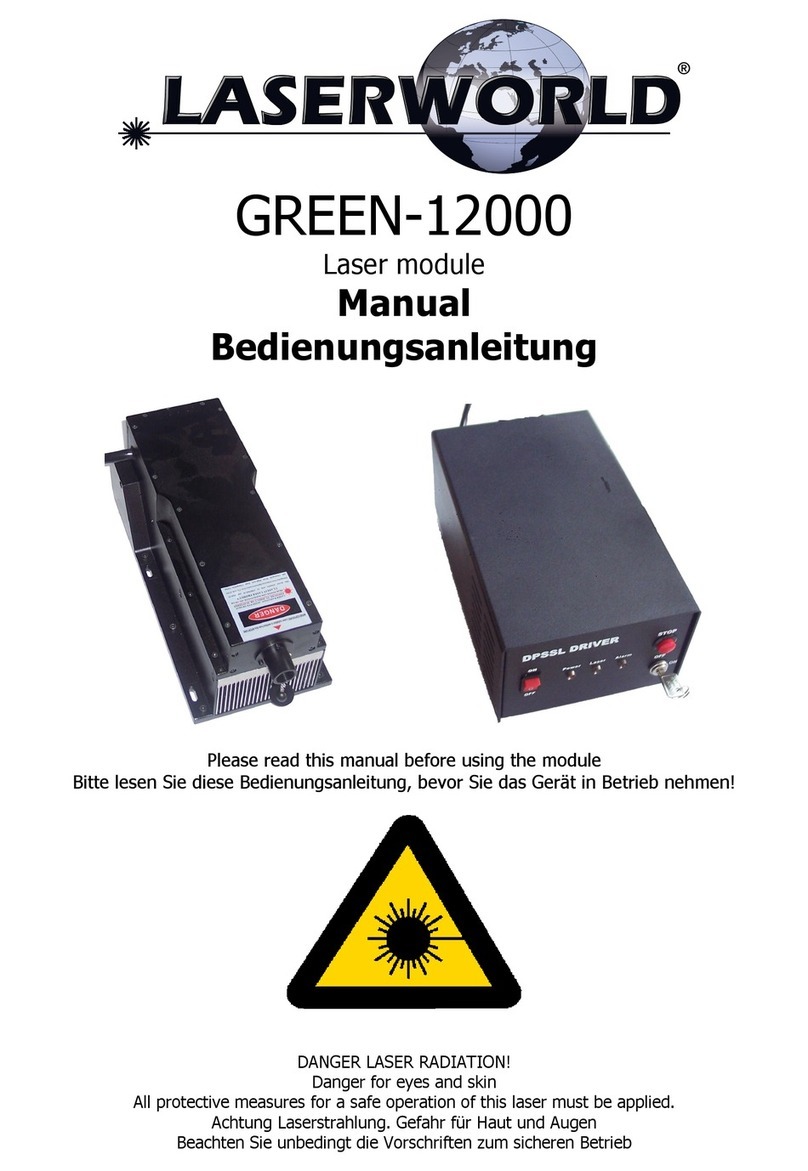 Laserworld GREEN-12000 User manual