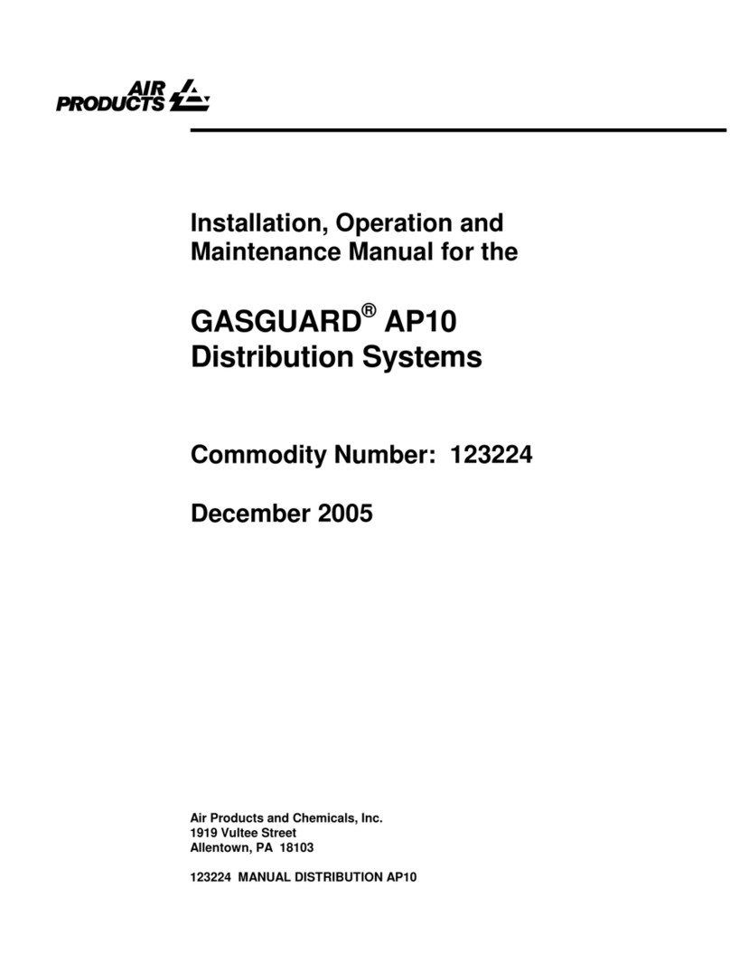 Air Products GASGUARD AP10 Installation, operation and maintenance manual
