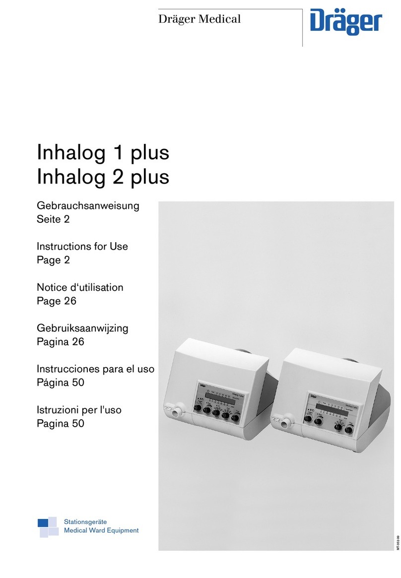 Dräger Medical Inhalog 1 plus Instructions for use
