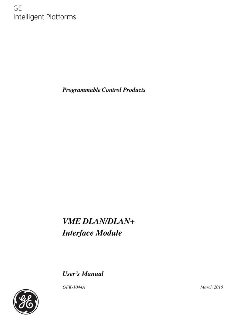 GE VME DLAN User manual GE VME DLAN User manual