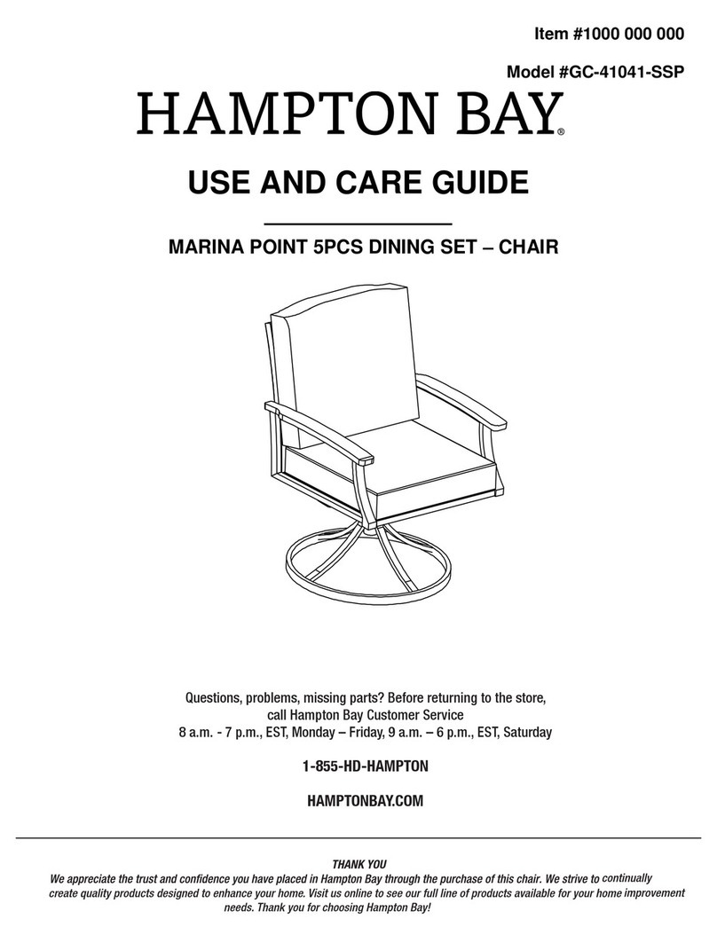 HAMPTON BAY MARINA POINT GC-41041-SSP Use and care guide HAMPTON BAY MARINA POINT GC-41041-SSP Use and care guide