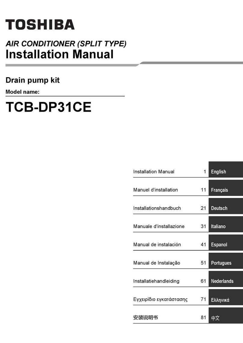 Toshiba TCB-DP31CE installation manual