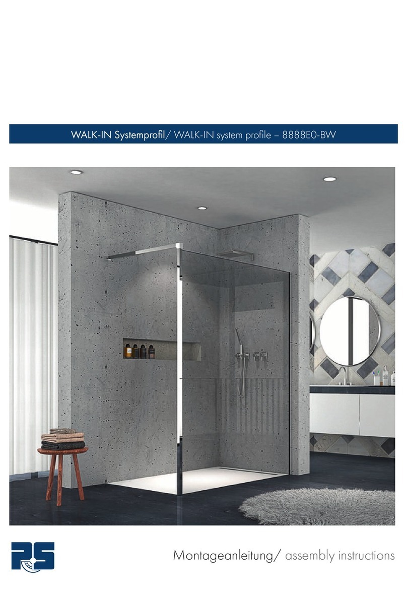 Pauli + Sohn WALK-IN 8888E0-BW Assembly instructions