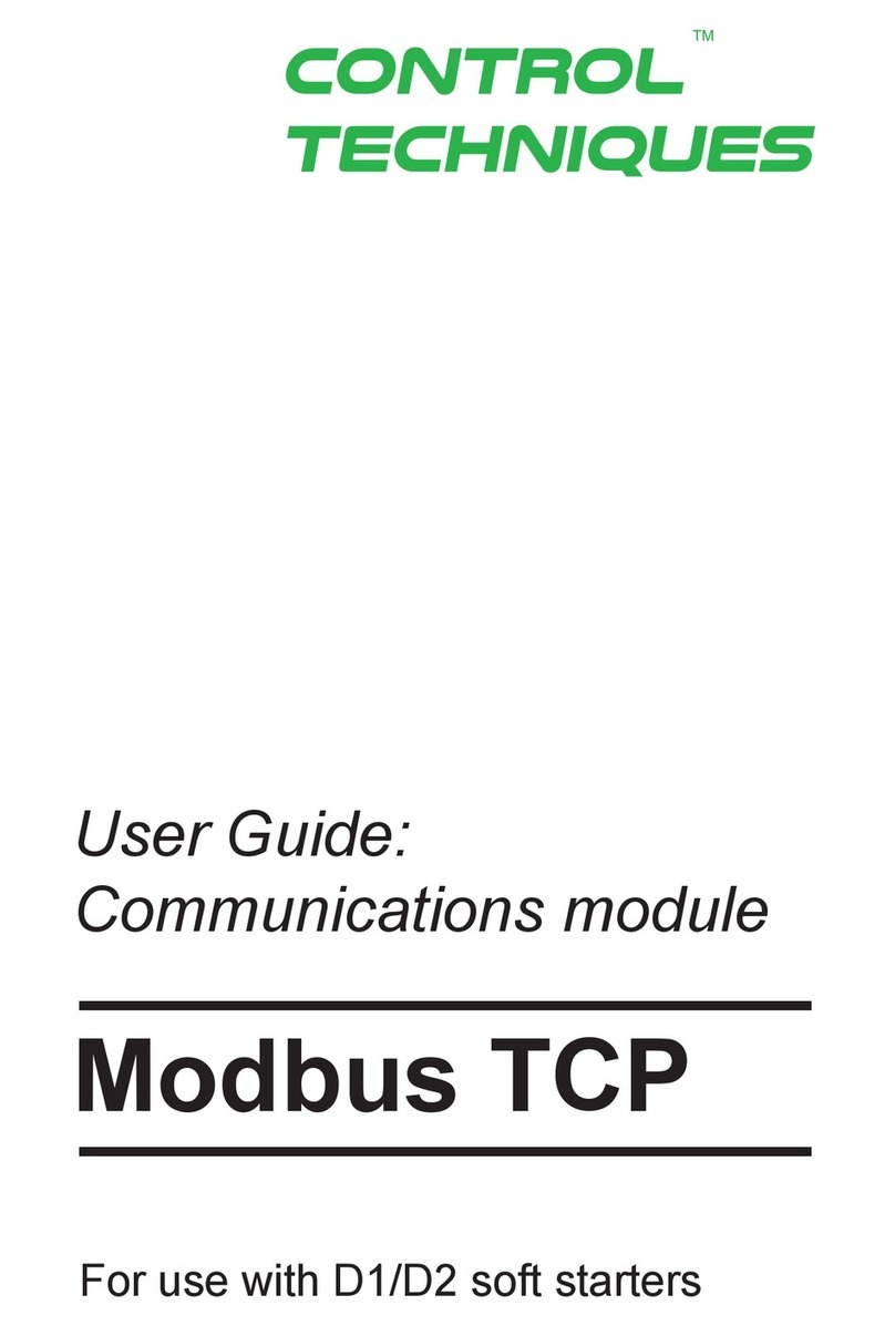 Control Techniques Modbus TCP user guide