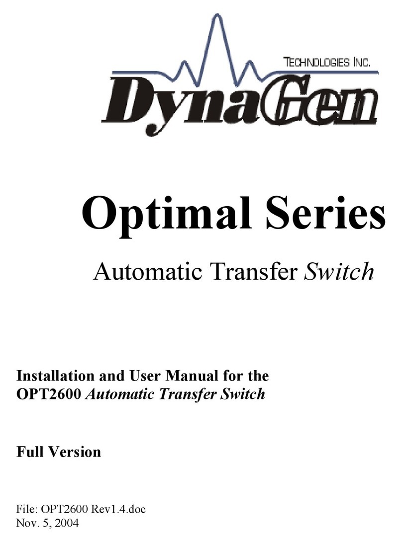 DynaGen Optimal Series User manual