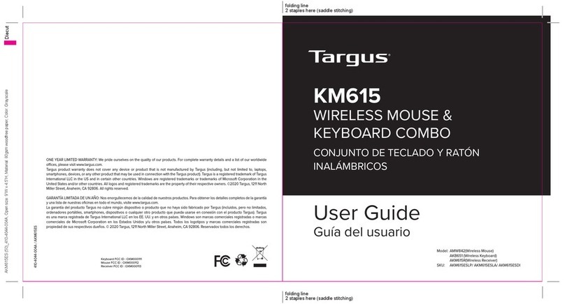 Targus KM615 User manual