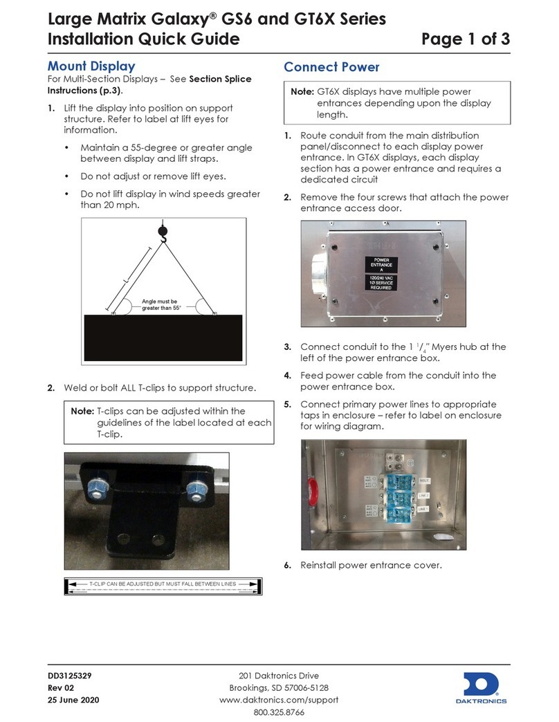 Daktronics Large Matrix Galaxy GT6X Series User guide