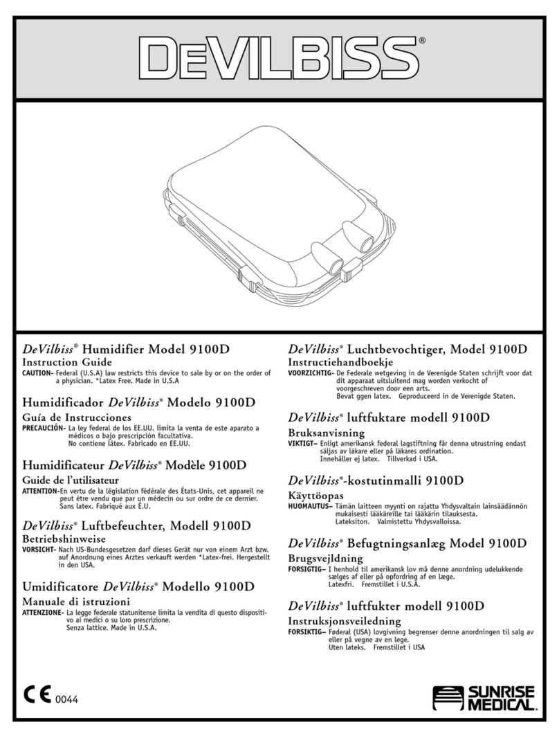 Sunrise Medical DeVilbiss 9100D Instruction guide Sunrise Medical DeVilbiss 9100D Instruction guide