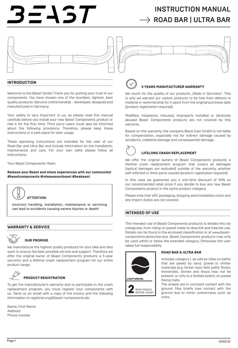 Beast Road bar User manual