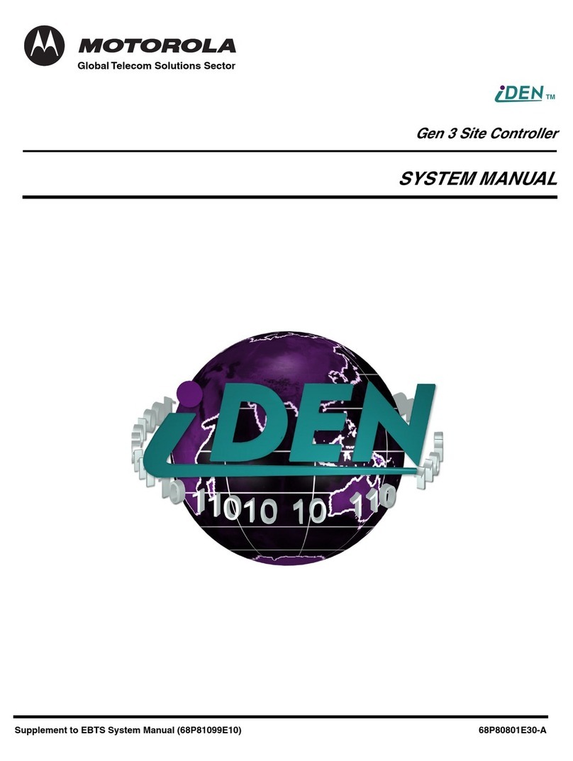 Motorola iDEN Site Controller User guide
