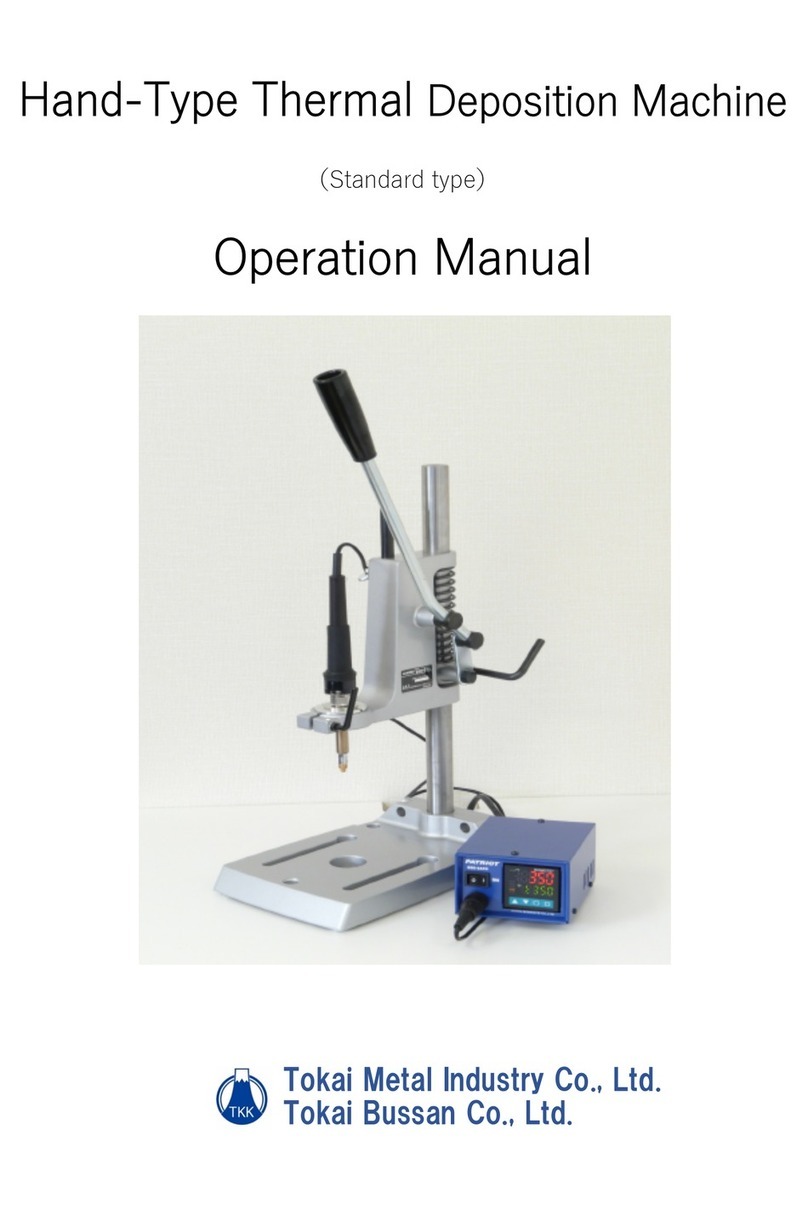 Tokai R Series Operation manual Tokai R Series Operation manual