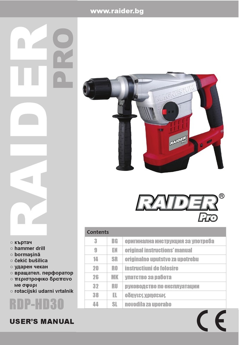 Raider RDP-HD30 User manual Raider RDP-HD30 User manual