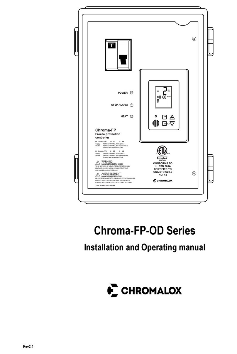 Chromalox Chroma-FP-OD Series Installation and operating manual