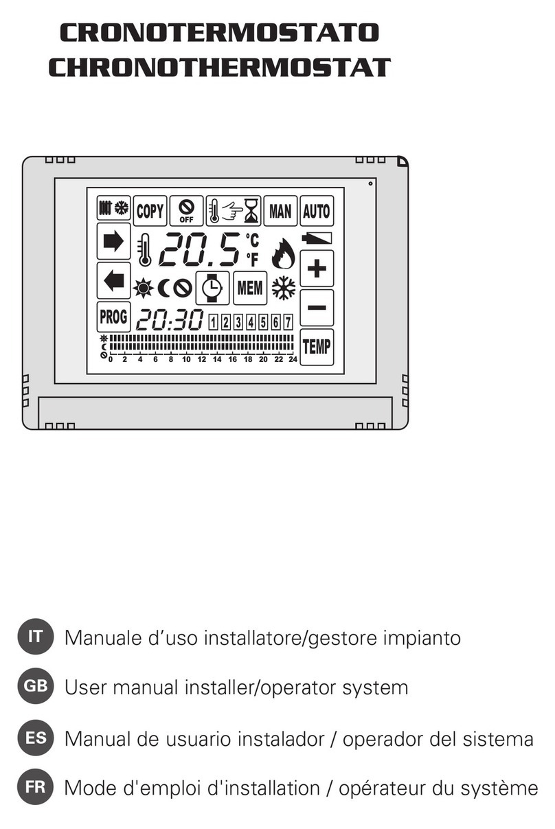 emmeti CHRONOTHERMOSTAT User manual