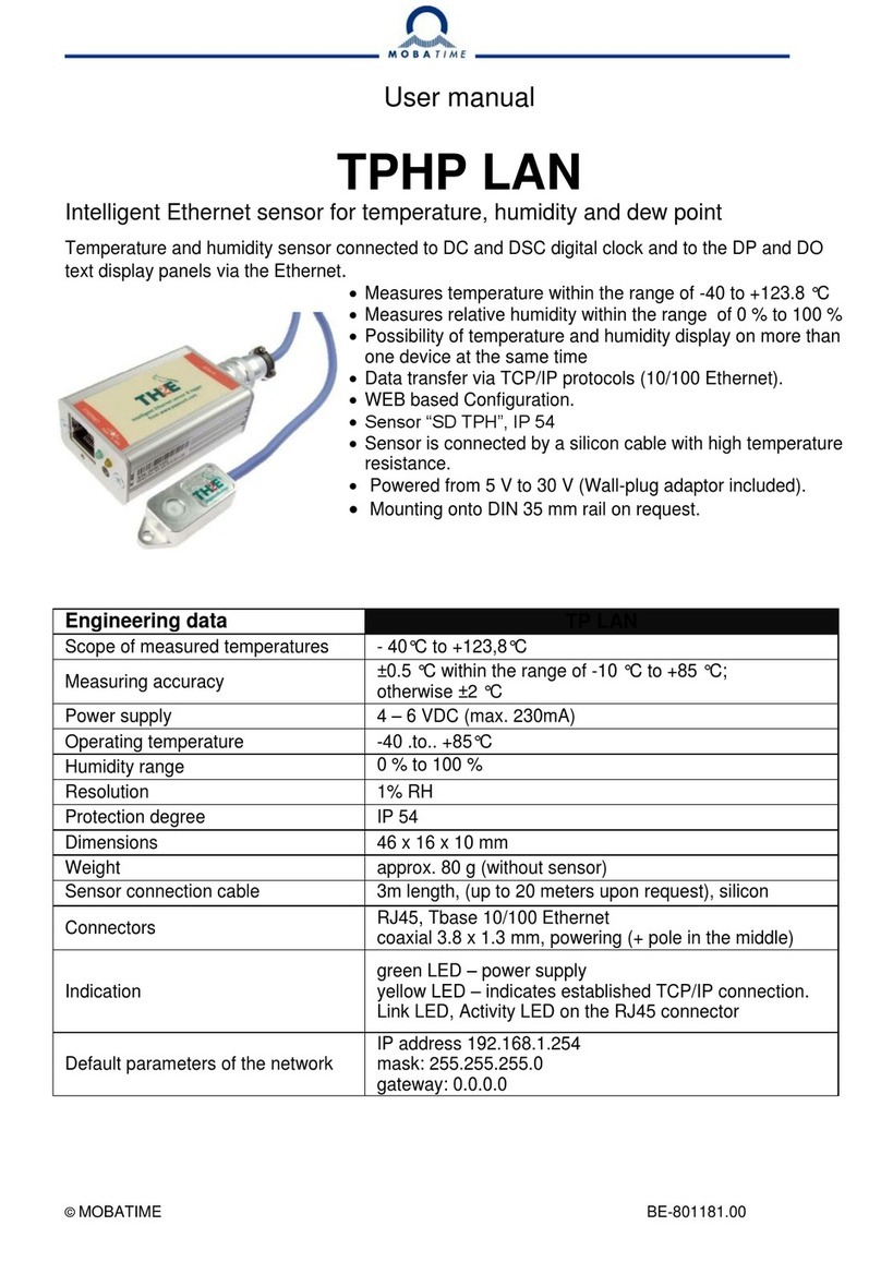Mobatime TPHP LAN user manual