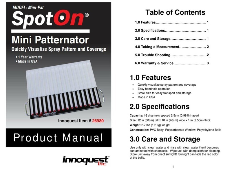 Innoquest SPOTON MINI-PATTERNATOR product manual