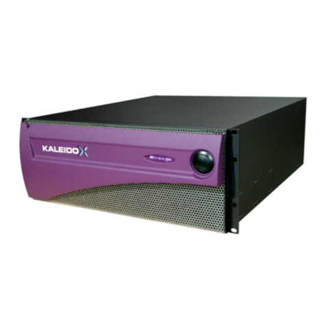 Belden Miranda Kaleido-X (4RU) User manual