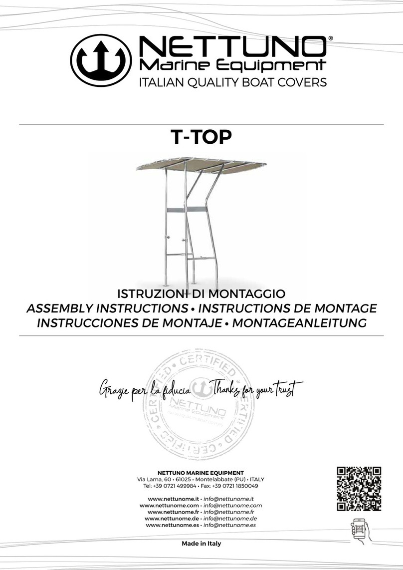 NETTUNO Marine Equipment T-TOP Assembly instructions