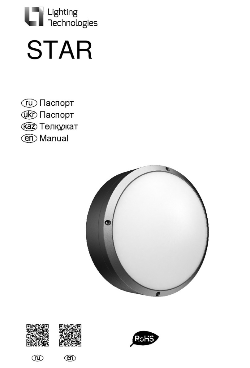 Lighting Technologies STAR NBT 11 F118 black User manual Lighting Technologies STAR NBT 11 F118 black User manual