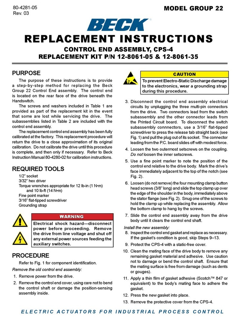 Beck 12-8061-05 manual