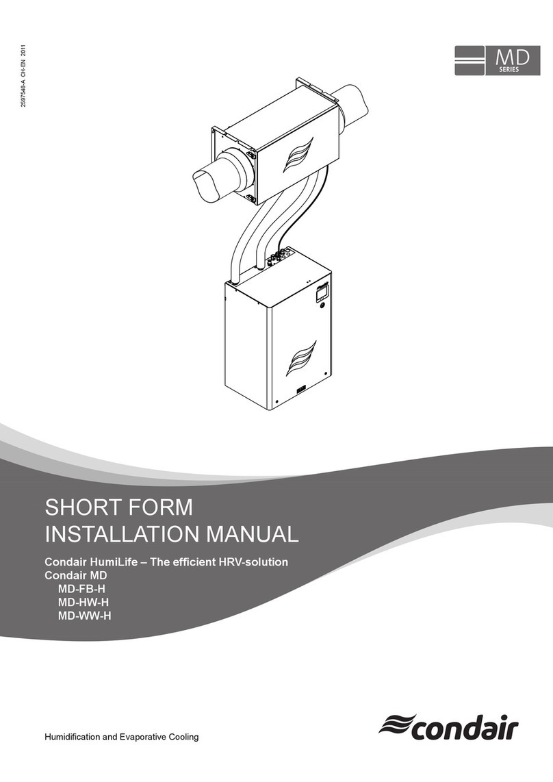Condair MD Series installation manual