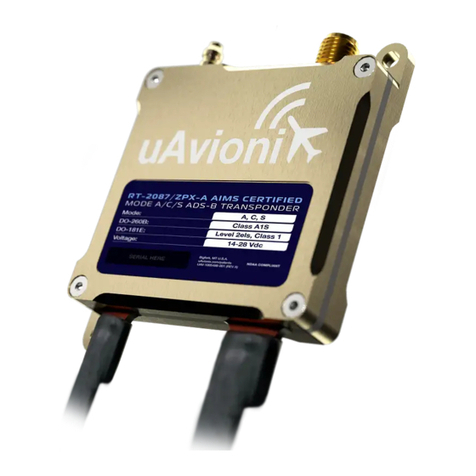 uAvionix RT-2087/ZPX-A User and installation guide