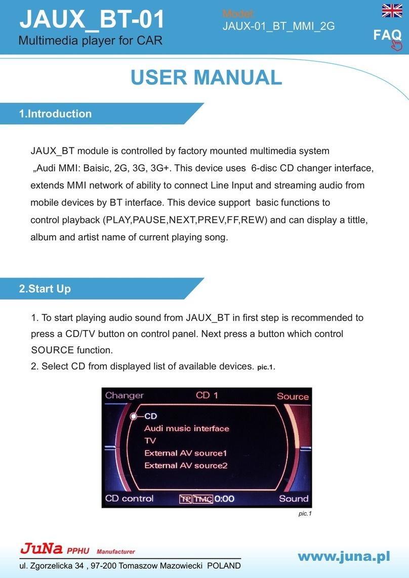 Juna JAUX BT-01 User manual