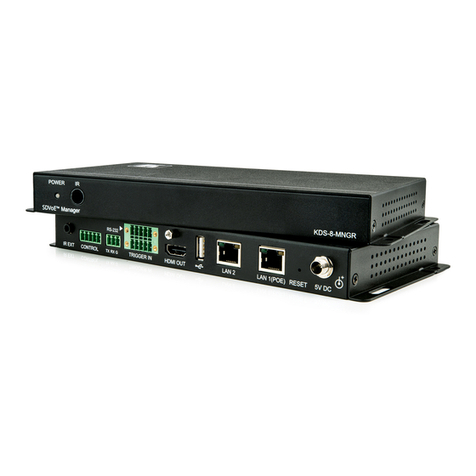 Kramer KDS-8-MNGR user manual