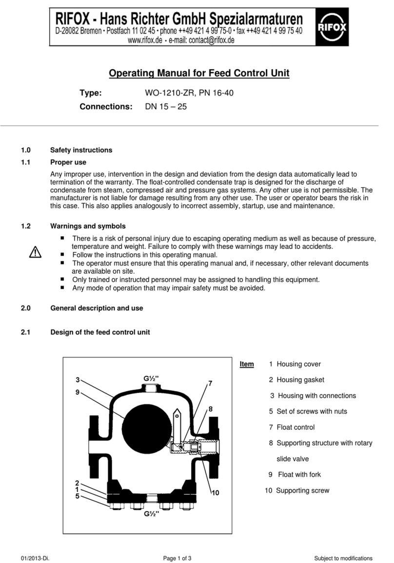 Rifox WO-1210-ZR operating manual