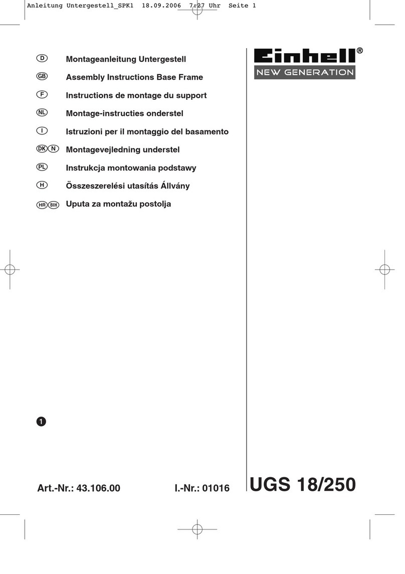 EINHELL UGS 18/250 Assembly instructions