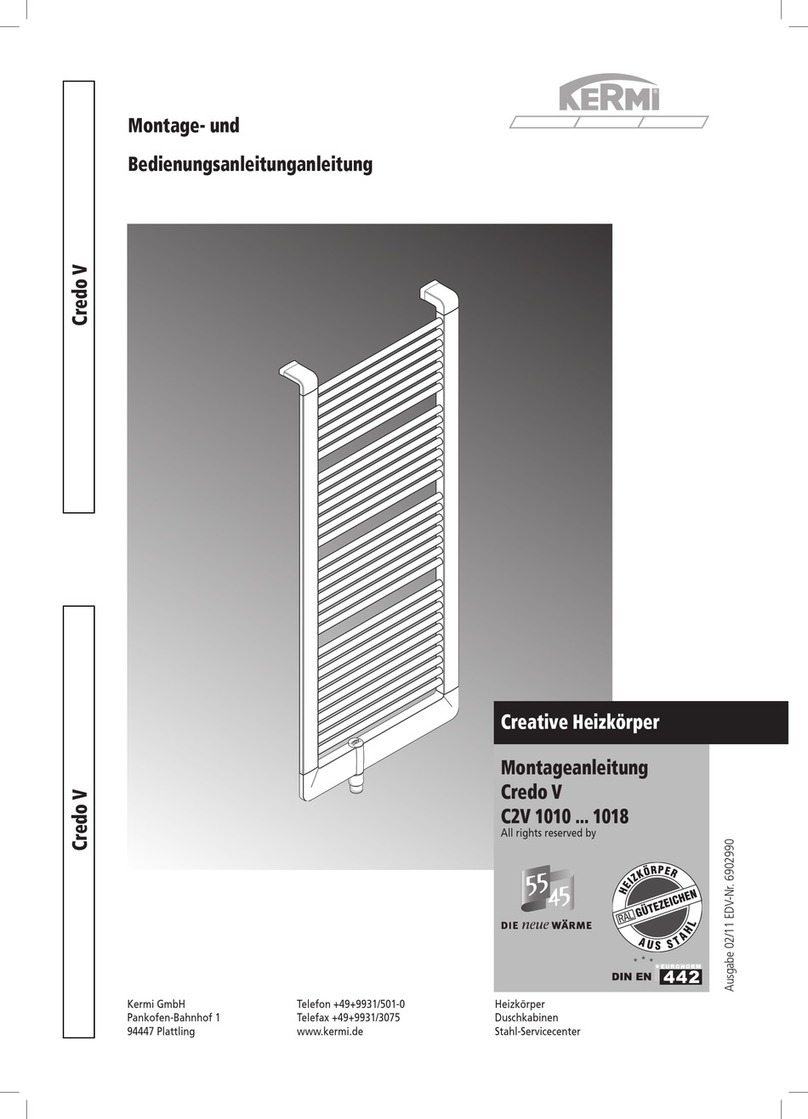 Kermi Credo V Assembly and operating instruction