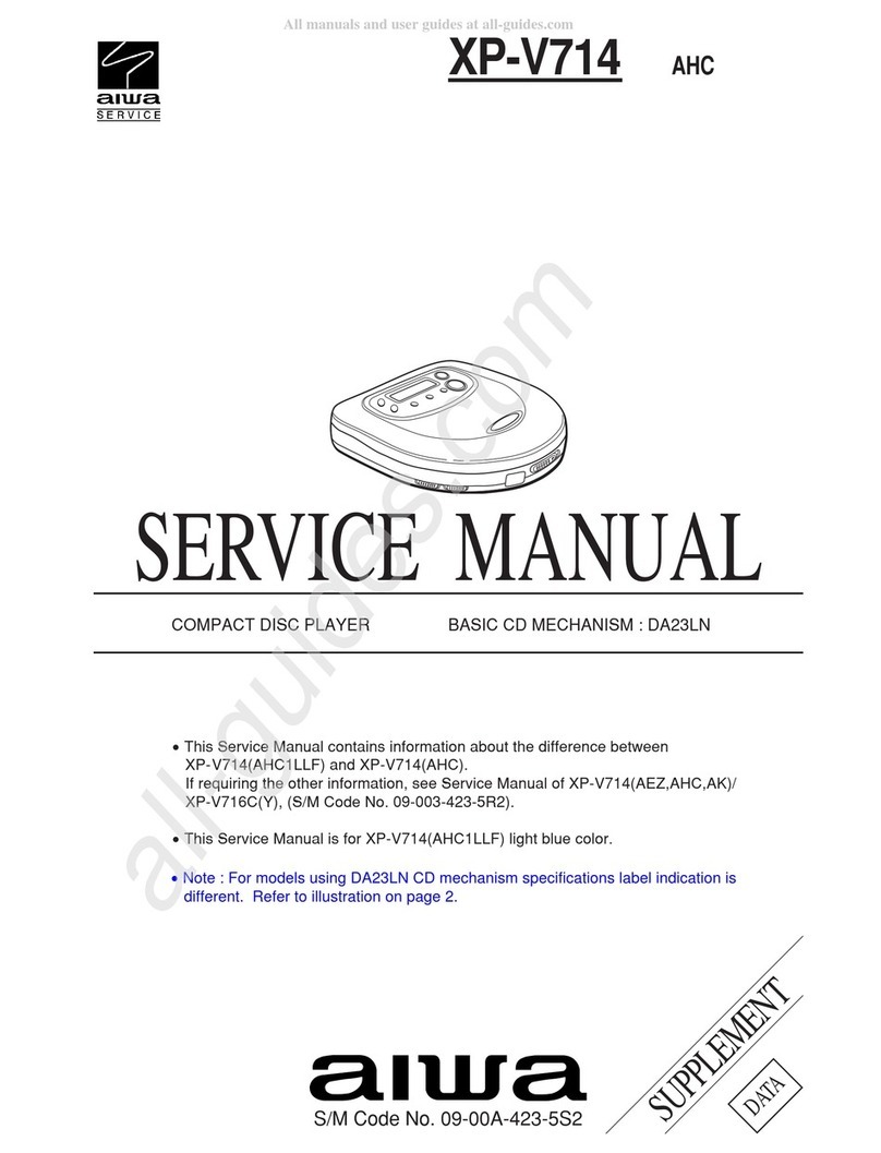 Aiwa XP-V714 User manual