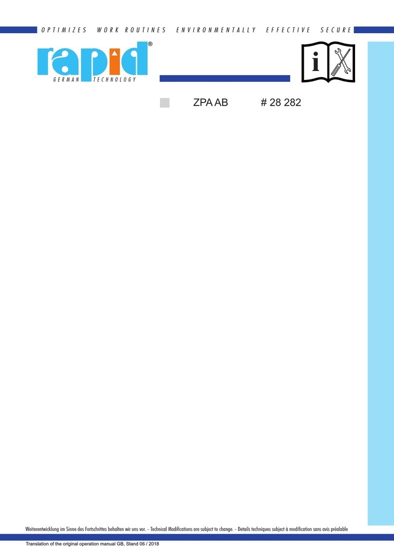 Rapid ZPA AB Operation manual