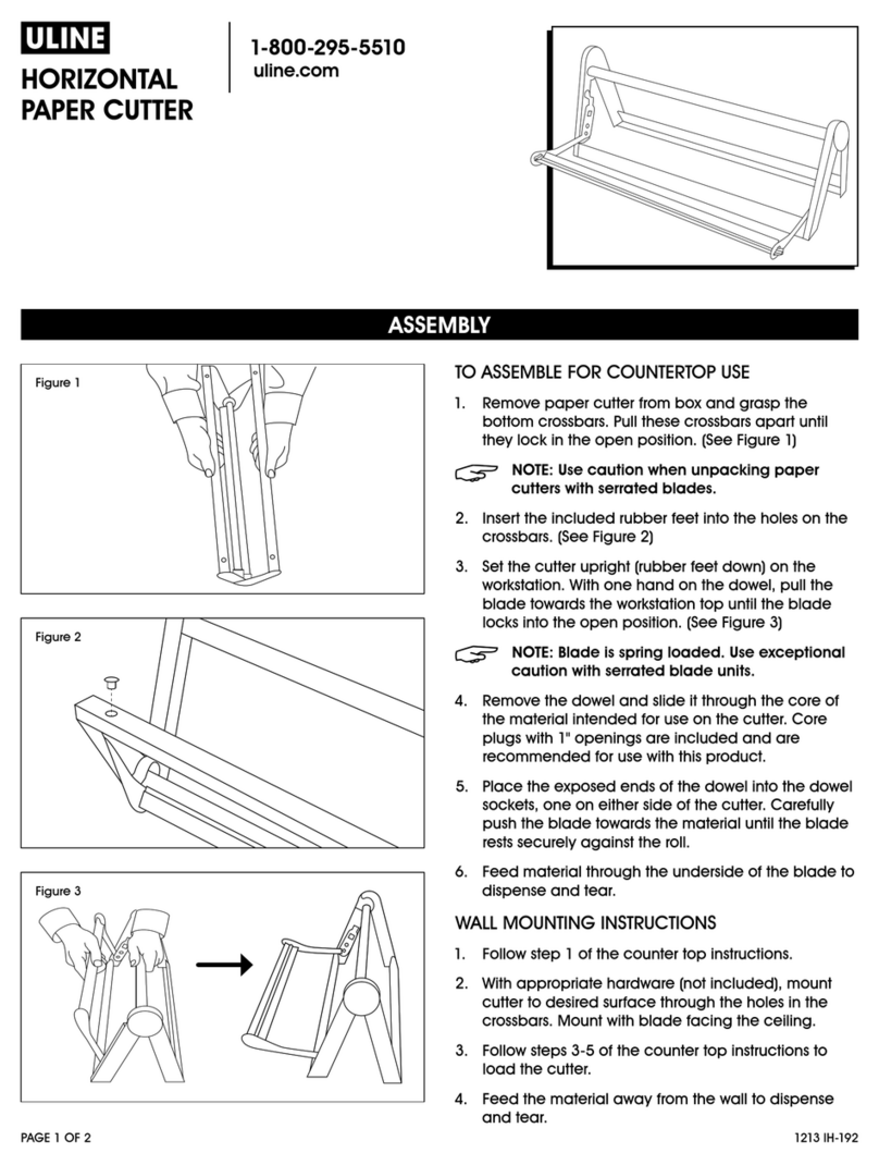 U-Line IH-192 quick start guide