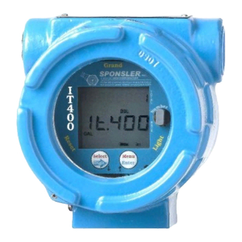 Sponsler IT400 Installation & operation manual Sponsler IT400 Installation & operation manual