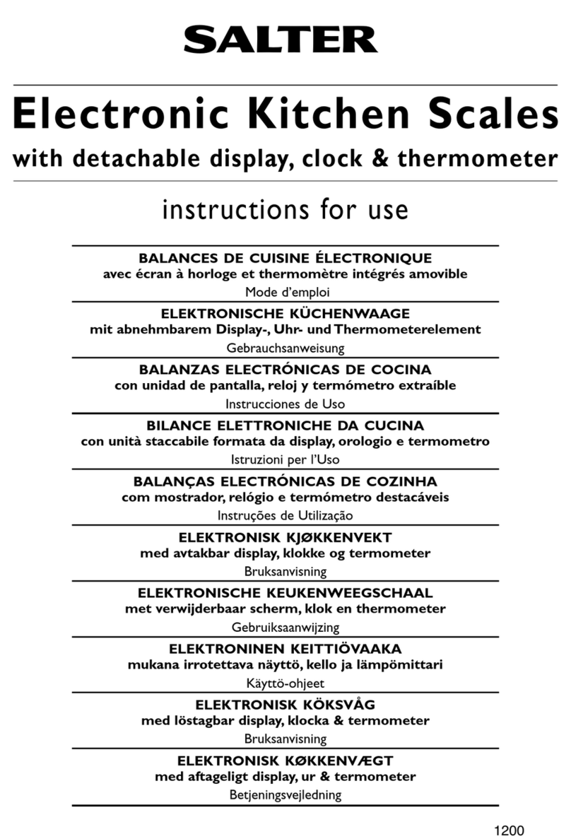 Salter SL2015-1 User manual