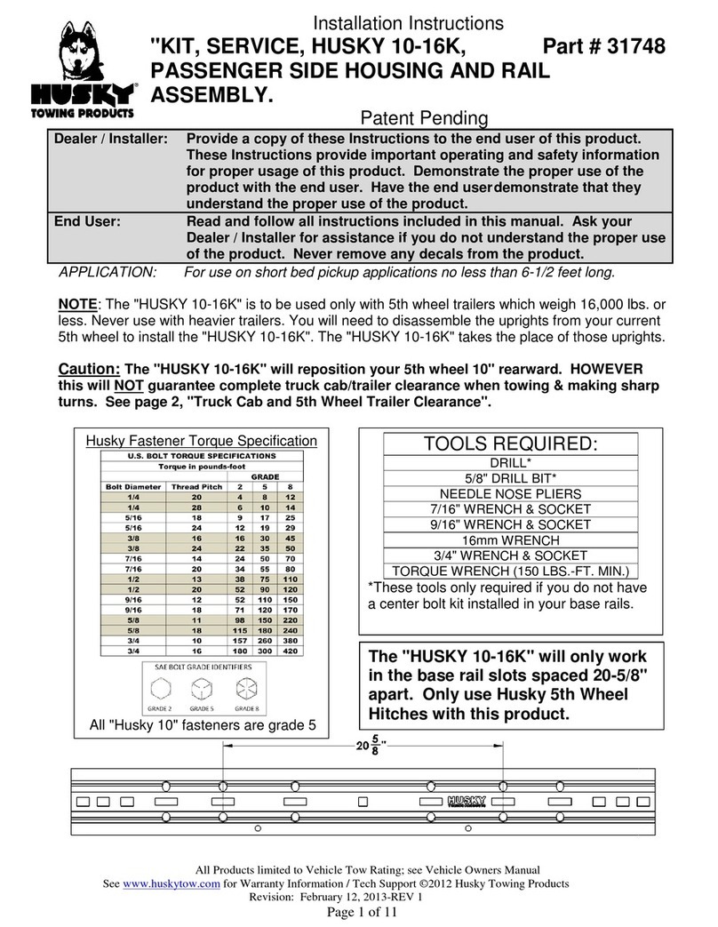Husky 31748 installation instructions