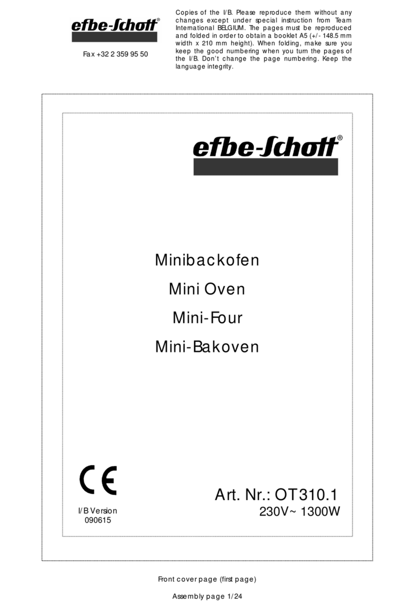 EFBE-SCHOTT OT 310.1 operating instructions