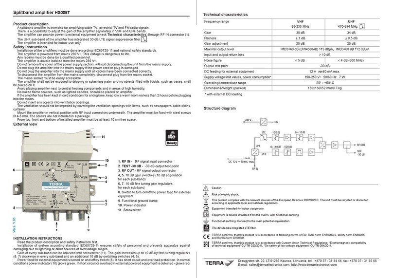 Terra HS005T manual