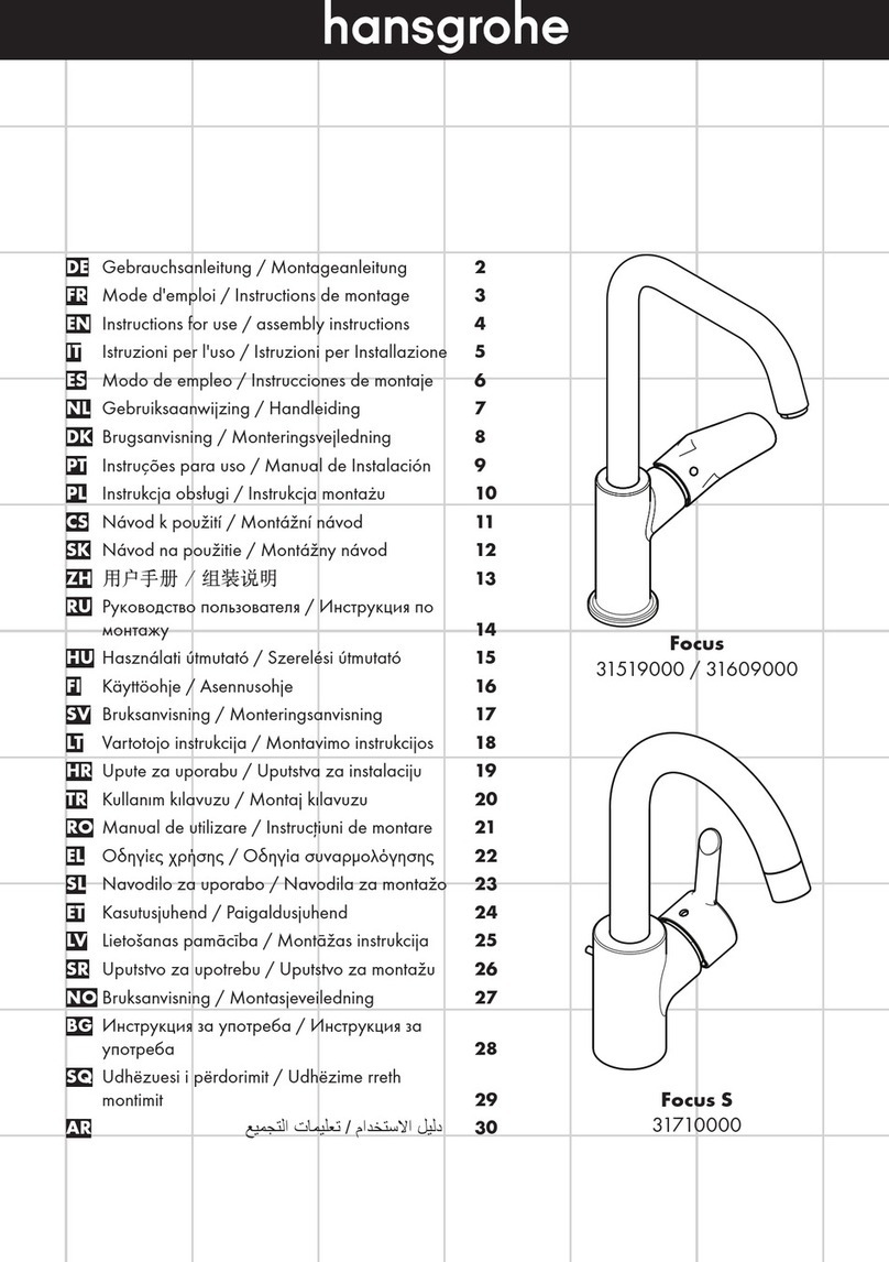 Hans Grohe Focus 31519000 Instructions for use/assembly instructions Hans Grohe Focus 31519000 Instructions for use/assembly instructions