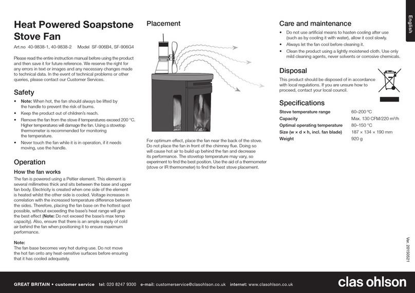 Clas Ohlson SF-906B4 User manual