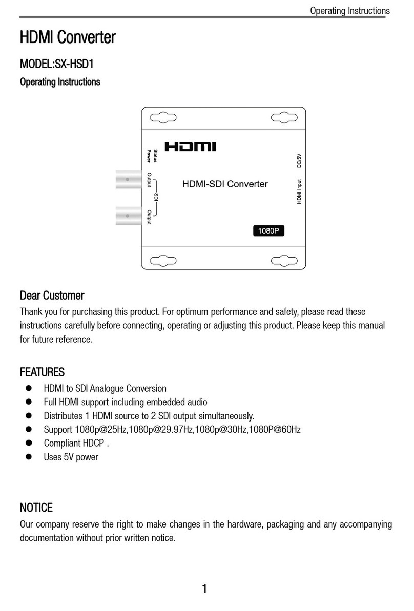 Foxun SX-HSD1 operating instructions
