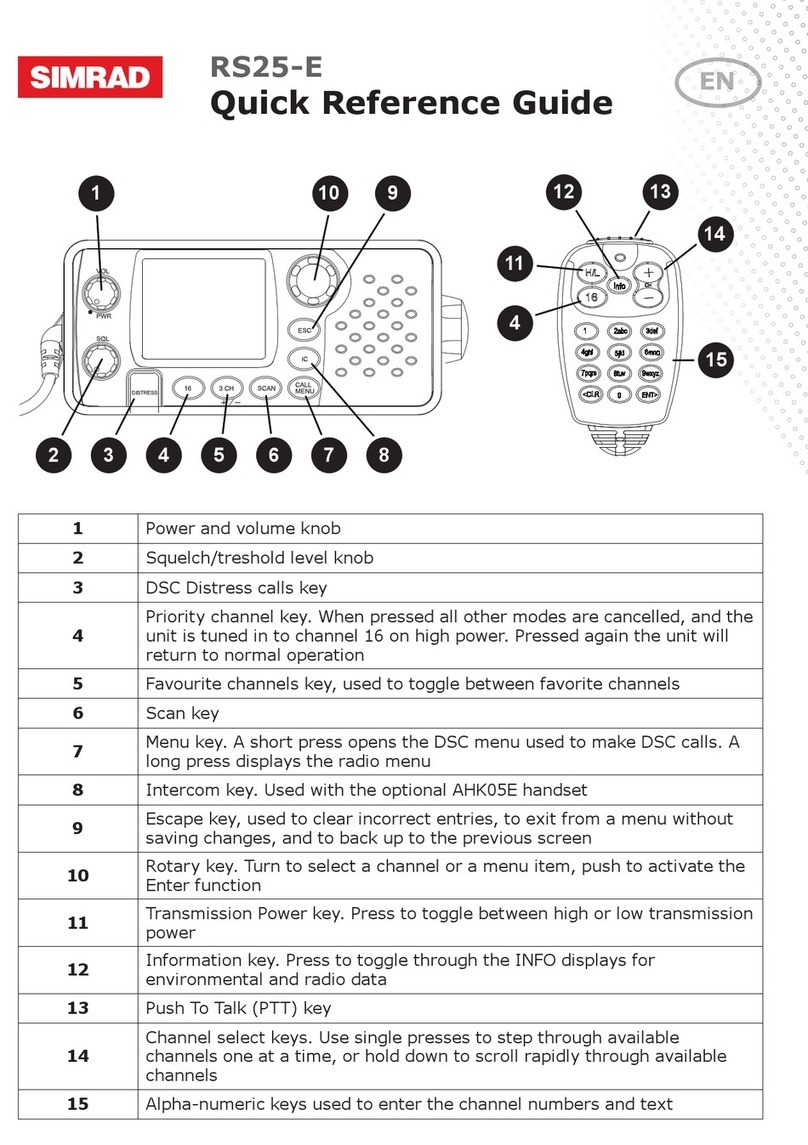 Simrad RS25-E User manual