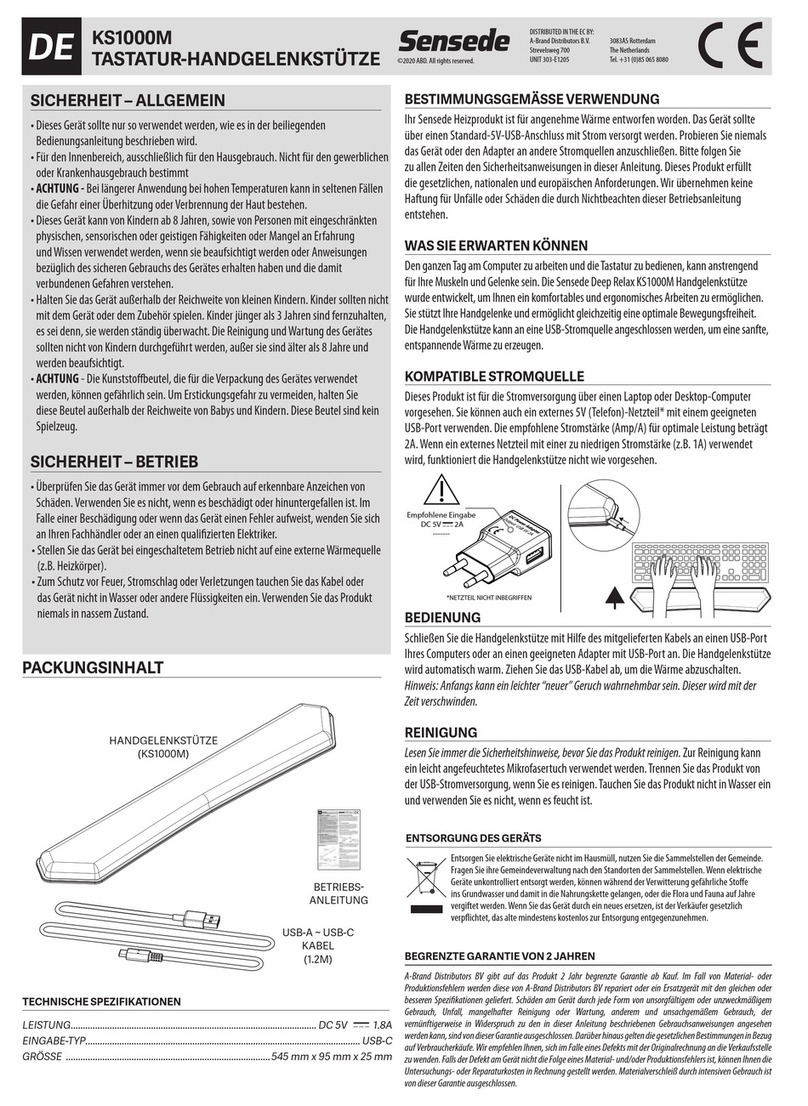 Sensede KS1000M manual