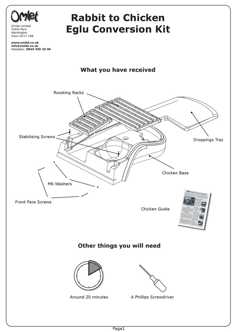 Omlet Rabbit to Chicken Eglu Conversion Kit User manual