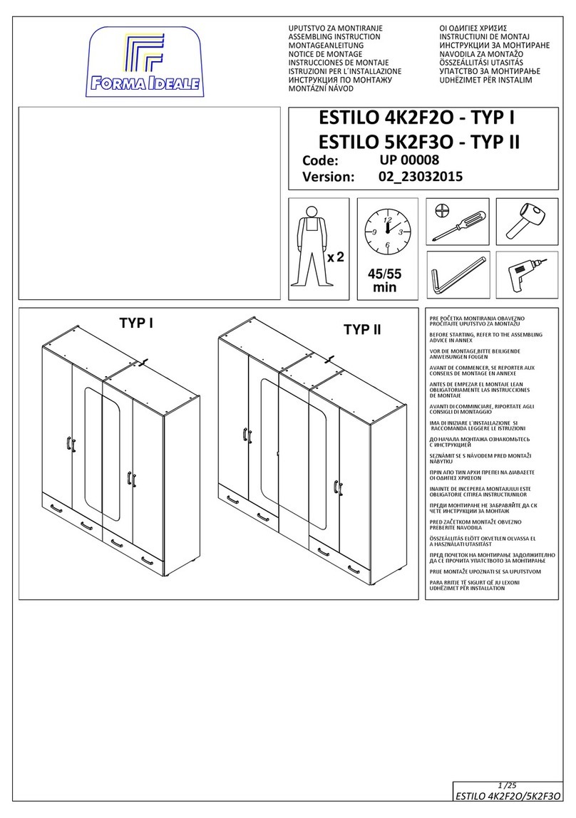 Forma Ideale ESTILO 4K2F2O - TYP I Assembling Instruction