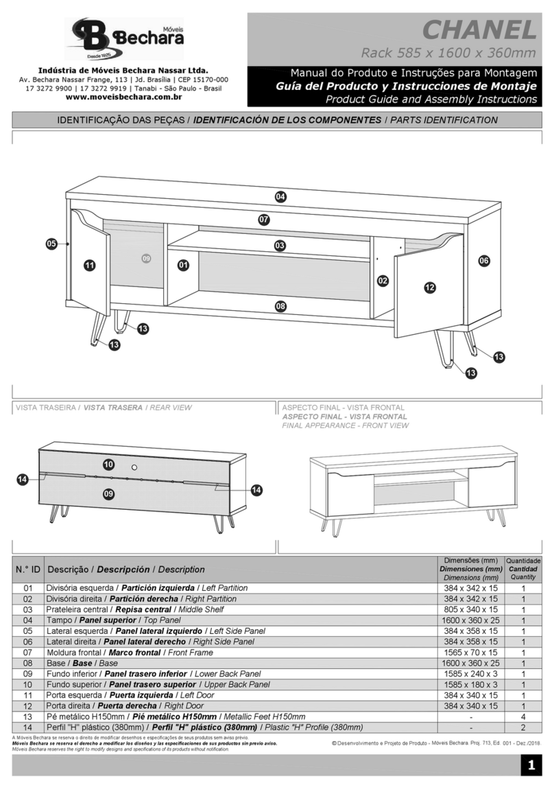 Moveis Bechara CHANEL Product Guide and Assembly Instructions