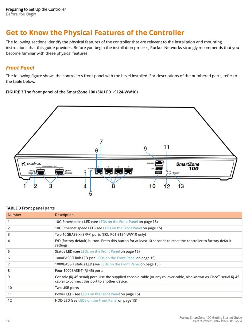 Ruckus Wireless SmartZone 100 quick start guide