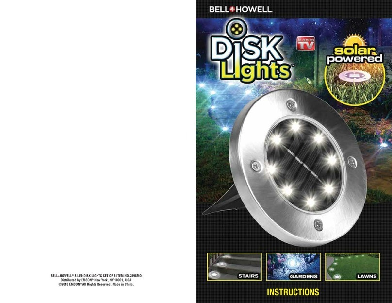Bellhowell DISK Lights instructions