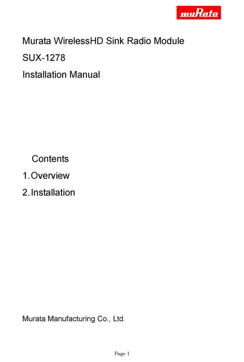 Murata WirelessHD SUX-1278 User manual